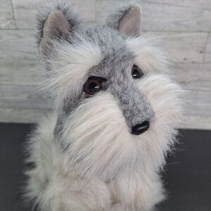 24K Polar Puff Schnauzer "Sparkie" Dog Plush Stuffed Animal Toy 1994 Life-Like